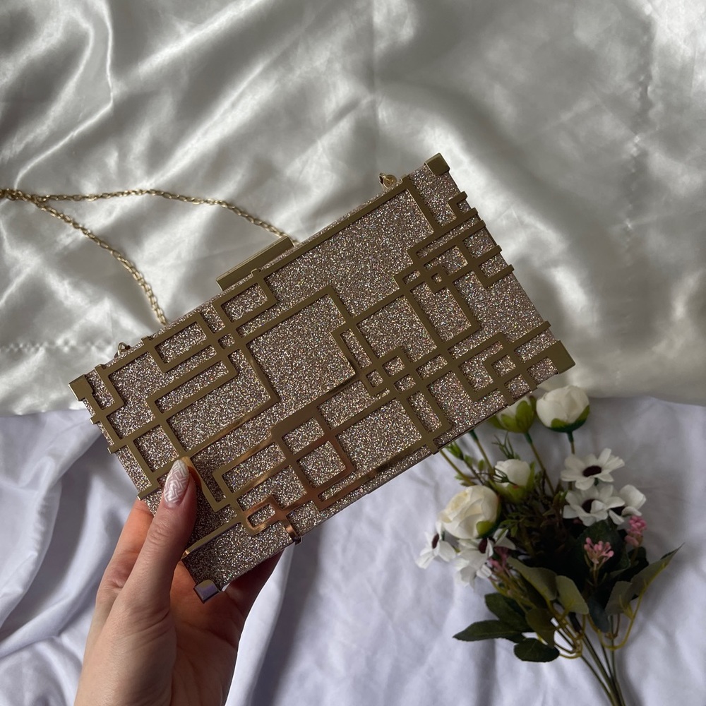 Clutch with glitter/ bag